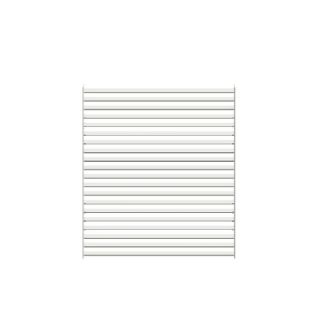 Żaluzja wykonana z aluminium o wymiarach 192cm x 169cm biała