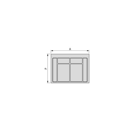 Kosze na śmieci o wysokości 266 mm, 2x7L+ 1x15L + wkład pod kosze M50 Emuca