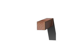 Kantówka klejona sosnowa o przekroju 80 mm x 80 mm x 750mm surowa czyszczona