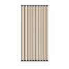 Ścianka ruchoma o szerokości 960mm i wysokości 1930mm System aluminiowy czarny i 10 desek sosnowych surowych