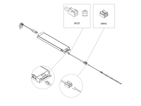 Kabel do konwertera LED Smart Emuca