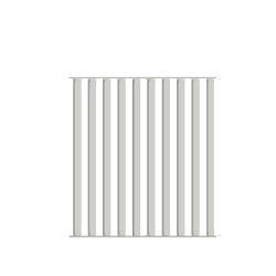 Żaluzja wykonana z aluminium o wymiarach 96cm x 103cm biała