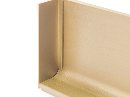 Zaślepka do górnego profilu Gola do mebli kuchennych , Lewa, Aluminium, Złoty anodowany