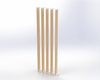 Aluminiowy biały kpl. uchwytów w zestawie z 5 ruchomymi deskami o długości 220 cm montowanych w pionie lub poziomie na listwie z możliwością łączenia o długości 48 cm
