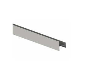 Profil do drzwi przesuwnych Placard H16x12/22, cienki profil, 2.35m cięty na 1,95m + reszta długości, Aluminium, Anodowany mat