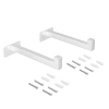 Półka drewniana dębowa 40x20x2cm w zestawie z białym uchwytem Shelf