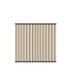 Ścianka ruchoma o szerokości 1440mm i wysokości 1230mm System aluminiowy antracytowy i 15 desek sosnowych surowych