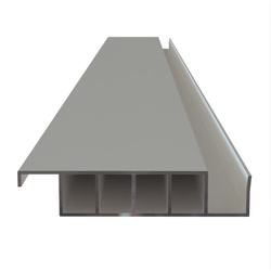 Deseczka ruchoma aluminiowa 600cm cięta na 6X 100cm grubość 2 cm szerokość 10cm biała kurier
