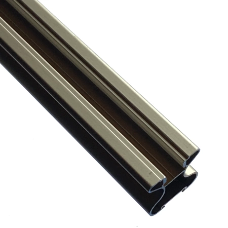 Listwa uchwytowa rączka FALDA 10 mm/4 mm, 2,7 m, szampan-anodowany