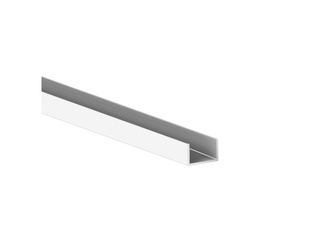 Profil do drzwi przesuwnych Placard U19x14, 2.35m cięty na 1,95m + reszta długości, Aluminium, Anodowany mat