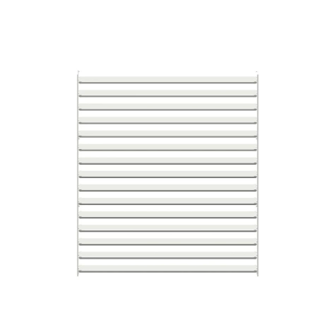 Żaluzja wykonana z aluminium o wymiarach 144cm x 128cm biały