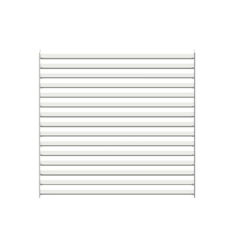 Żaluzja wykonana z aluminium o wymiarach 144cm x 153cm biały