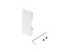Zaślepka do górnego profilu Gola do mebli kuchennych , Prawa, Aluminium, Malowane na biało