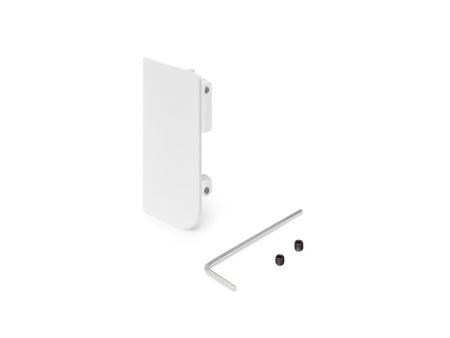 Zaślepka do górnego profilu Gola do mebli kuchennych , Prawa, Aluminium, Malowane na biało