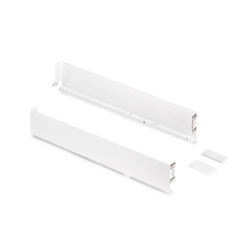 Boki do szuflady Simplex H-88 mm, gł-290 mm Biały Emuca