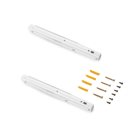 Składane wsporniki do półek 290mm Białe Emuca - 2szt.