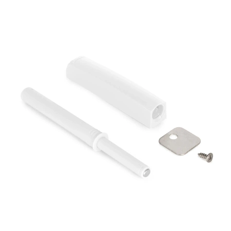 Odbojnik magnetyczny regulowany z magnesem Lite  80 mm biały EMUCA 