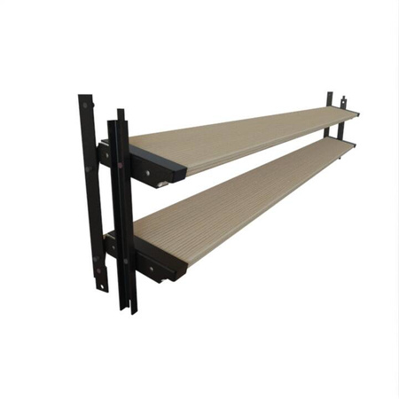 Aluminiowy czarny kpl. uchwytów w zestawie z 2 ruchomymi deskami o długości 100 cm montowanych w pionie lub poziomie na listwie z możliwością łączenia o długości 19,2 cm