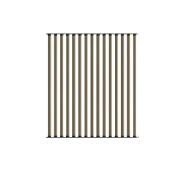 Ścianka ruchoma o szerokości 1440mm i wysokości 1630mm System aluminiowy brązowy i 15 desek sosnowych surowych