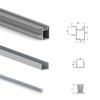 Zestaw systemu Placard 81 do drzwi przesuwnych z cichym domykiem do 30 kg profil Sharp Emuca