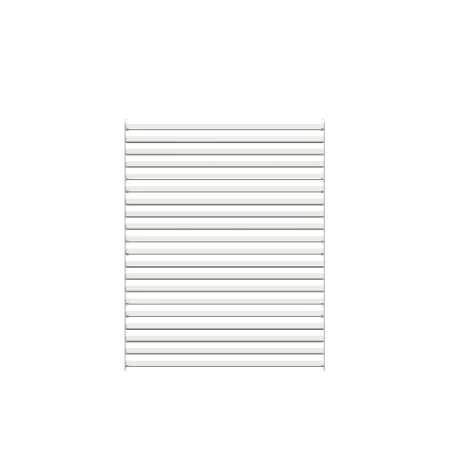 Żaluzja wykonana z aluminium o wymiarach 192cm x 153cm biała