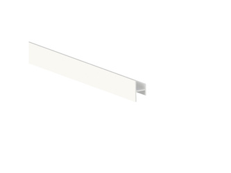 Profil do drzwi przesuwnych Placard H10x12/22, 2,35 m cięty na 1,95m + reszta, Malowane na biało, Aluminium
