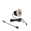 Złącze USB Plugy do wbudowania w meble w kolorze malowanego aluminium 1 x USB-A (18 W), 1 x USB-C (20 W)