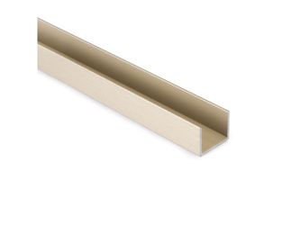 Profil do drzwi przesuwnych Placard U16x14, 2.35m cięty na 1,95m + reszta długości, Aluminium, Złoty anodowany