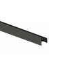 Profil do drzwi przesuwnych Placard H16x12/22, cienki profil, 2.35m, Aluminium, Malowane na czarno