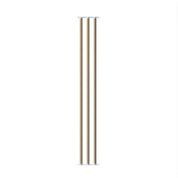 Aluminiowy biały kpl. uchwytów w zestawie z 3 ruchomymi deskami o długości 220 cm montowanych w pionie lub poziomie na listwie z możliwością łączenia o długości 28,8 cm