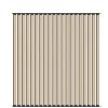 Ścianka ruchoma o szerokości 1920mm i wysokości 2030mm System aluminiowy czarny i 20 desek sosnowych surowych