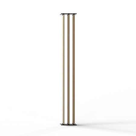 Aluminiowy antracytowy kpl. uchwytów w zestawie z 3 ruchomymi deskami o długości 220 cm montowanych w pionie lub poziomie na listwie z możliwością łączenia o długości 28,8 cm