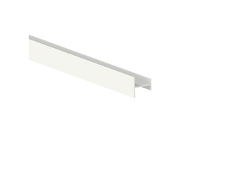 Profil do drzwi przesuwnych Placard H18x12/22, długość 2.35m cięty na 1,95m + reszta długości, Aluminium, Malowany na biało