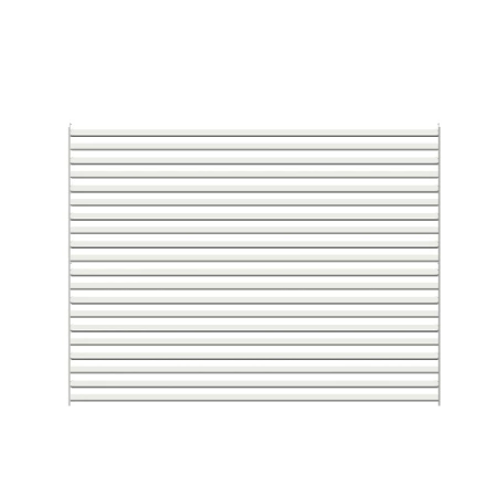 Żaluzja wykonana z aluminium o wymiarach 192cm x 253cm biała