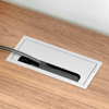 Przepust na przewody Quadrum Anodowany mat 269x80 mm 1szt. Emuca