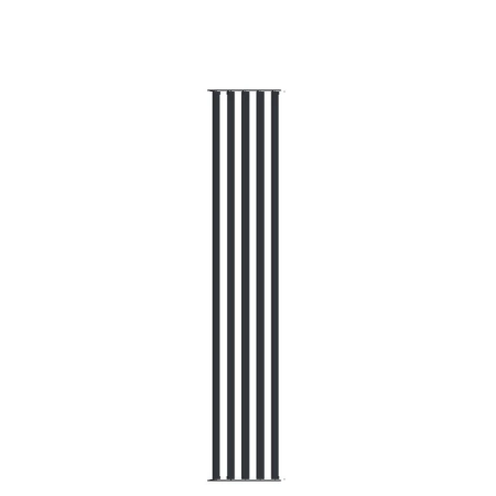 Żaluzja wykonana z aluminium o wymiarach 48cm x 253cm antracyt 
