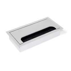 Przepust na przewody Quadrum Anodowany mat 159x80 mm 1szt. Emuca