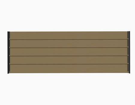 Aluminiowy czarny kpl. uchwytów w zestawie z 5 ruchomymi deskami o długości 150 cm montowanych w pionie lub poziomie na listwie z możliwością łączenia o długości 48 cm