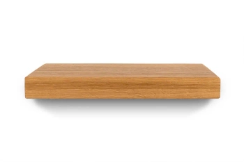 Półka drewniana dębowa 30x20x4cm w zestawie z czarnym uchwytem Squad 2