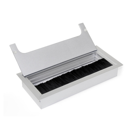 Przepust na przewody Quadrum Anodowany mat 269x80 mm 1szt. Emuca