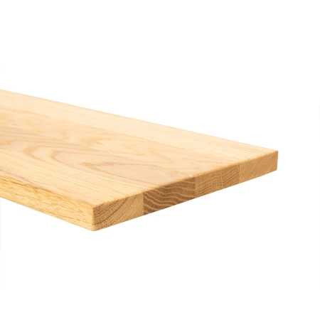 Półka drewniana dębowa o długości 180cm głębokości 15cm i grubości 2cm