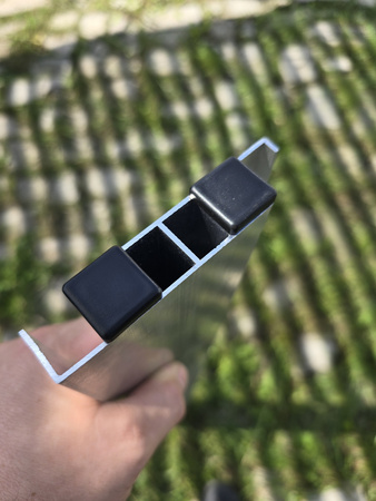 Deseczka ruchoma aluminiowa 500cm cięta na 4X125cm grubość 2 cm szerokość 10cm kolor na zamówienie RAL kurier