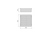 Szuflada metalowa do szafy i garderoby Quartz, 440 (M60), Stal, Tytanowy