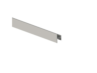 Profil do drzwi przesuwnych Placard H10x12/22, 2,35 m, Anodowany mat, Aluminium