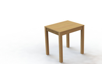 Stół dębowy blat 2cm noga 6cmX6cm 75cmX60cmX75cm wysokości