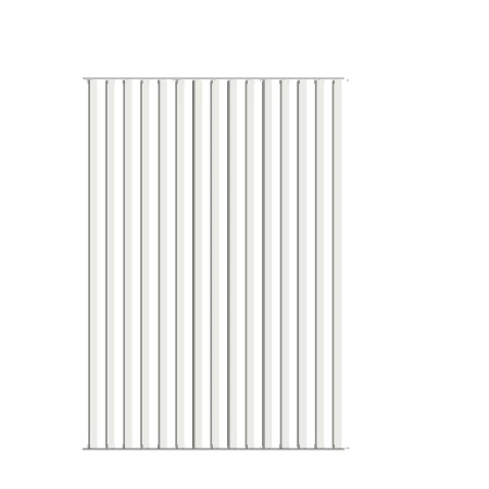 Żaluzja wykonana z aluminium o wymiarach 144cm x 203cm biały
