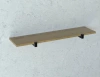 Półka drewniana dębowa 30x20x2cm w zestawie z czarnym uchwytem Shelf