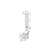 Nóżka do mebli Smartfeet 100-110 mm biała Emuca