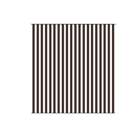Żaluzja wykonana z aluminium o wymiarach 192cm x 203cm brąz