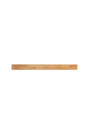 Stolik z litego drewna sosnowego 60 cm x 50 cm lakier mat, czarny wspornik